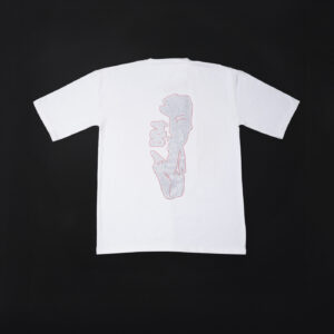 Imran Khan Stone Art Oversized T-Shirt (White)